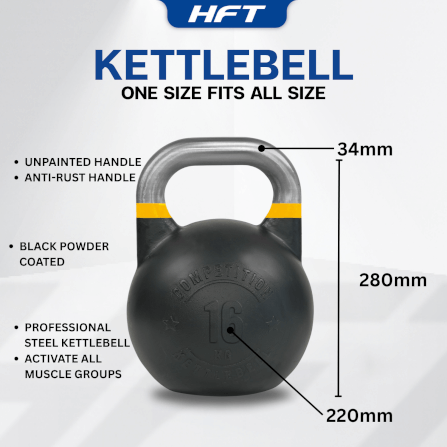 เคตเทิลเบล HOMEFITTOOLS 24KG หัวสแตนเลส ไม่เกิดสนิม_3